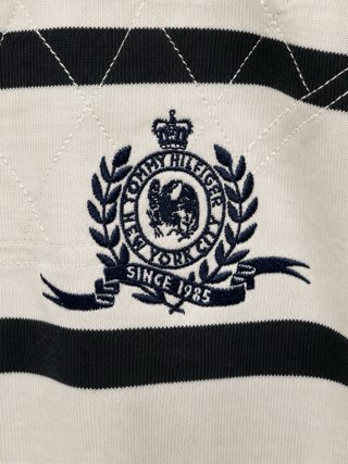 Polo Rugby Tommy Hilfiger Talla L Rayas