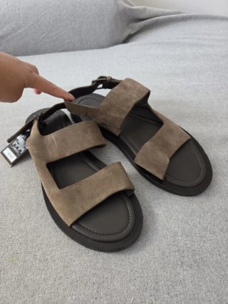 Sandalias Massimo Dutti Piel Marrón Talla 42