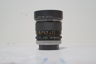 Obiettivo Canon FD 35mm f/2 Chrome Nose Concavo