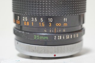 Obiettivo Canon FD 35mm f/2 Chrome Nose Concavo