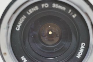 Obiettivo Canon FD 35mm f/2 Chrome Nose Concavo