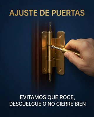 Cerrajería y ajuste de puertas a domicilio