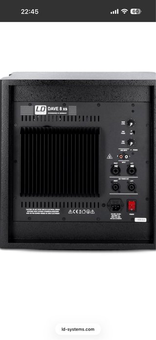 LD Systems DAVE 8 XS 2.1 + Soportes y cables