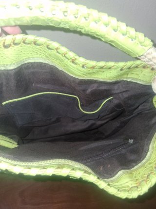 Bolso Grande Blanco y Verde