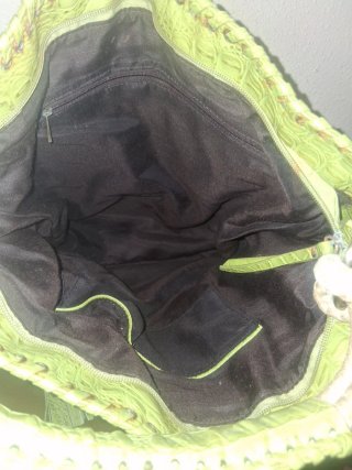 Bolso Grande Blanco y Verde