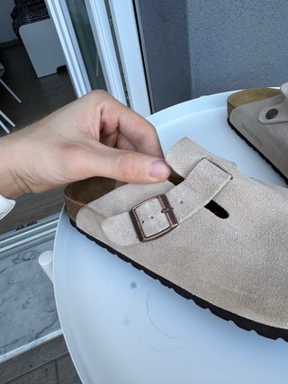 Birkenstock Boston 41 Beige Camoscio