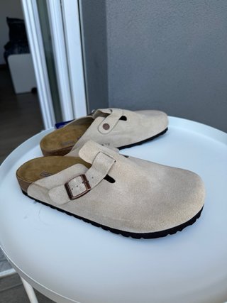 Birkenstock Boston 41 Beige Camoscio