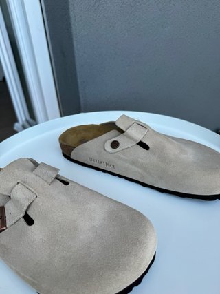 Birkenstock Boston 41 Beige Camoscio