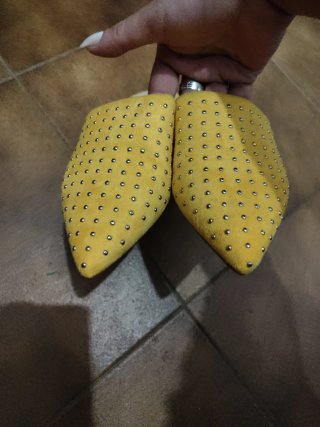 Zapatos planos Moda Plus amarillos talla 36