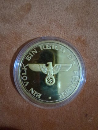 Moneda Conmemorativa Adolf Hitler Coleccionista