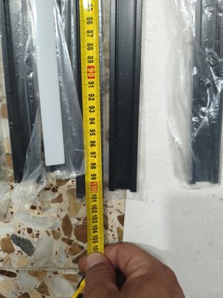 Perfil empotrable para tiras LED 15und