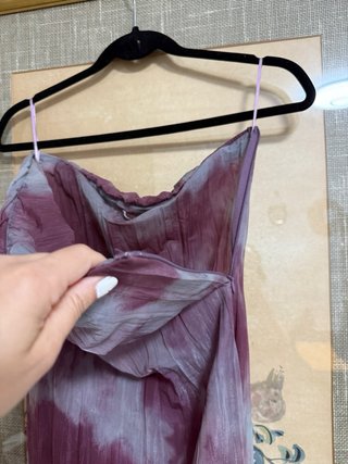 Vestido Zara Tie-Dye Plisado