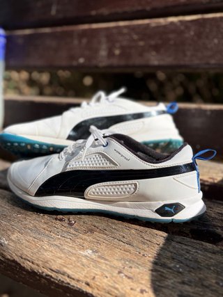 Zapatos Puma WaterProof blancos y azules