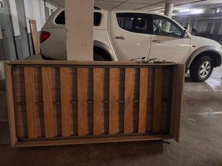 Cama Plegable Madera y Metal DESMONTADO