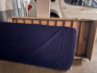 Cama Plegable Madera y Metal DESMONTADO