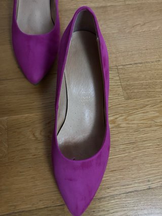 Zapatos de tacón fucsia