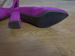 Zapatos de tacón fucsia