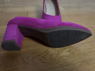Zapatos de tacón fucsia