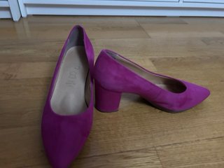 Zapatos de tacón fucsia