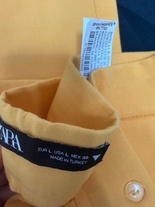 Pantalón Zara Naranja Talla L pero bien para  M