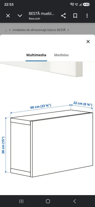 Mueble de pared Besta Ikea