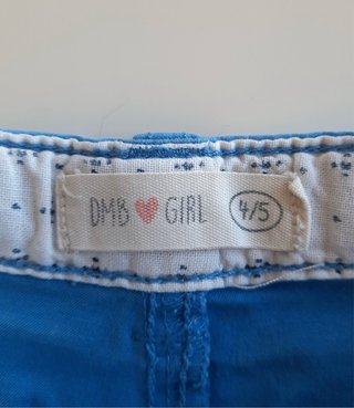 Pantalones cortos azules para niña