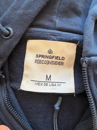 Sudadera azul con cremallera Springfield