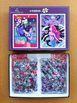 2 Puzzles Disney Princesas y Villanas 500 piezas