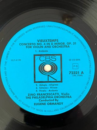 Vinile Zino Francescatti Lalo Vieux Temps