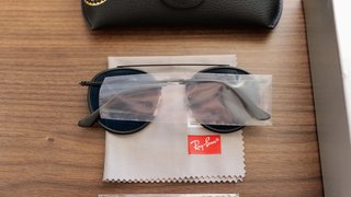 Gafas Ray-Ban Polarizadas Negras De Puente Doble