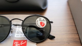 Gafas Ray-Ban Polarizadas Negras De Puente Doble