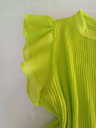 Blusa Sfera Verde Flúor Talla S