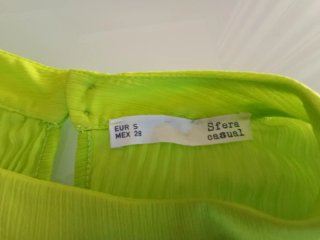 Blusa Sfera Verde Flúor Talla S
