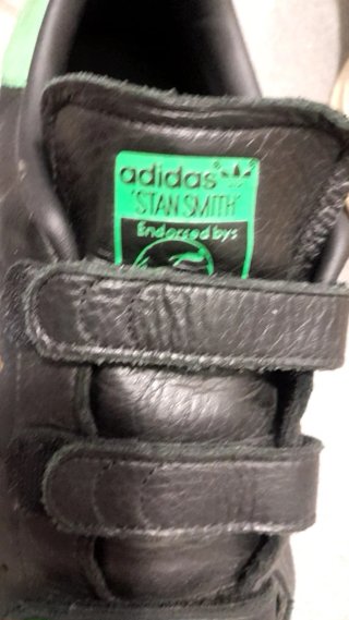 Adidas Stan Smith Velcro Negro Verde