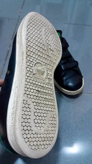 Adidas Stan Smith Velcro Negro Verde