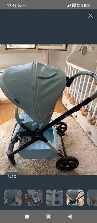 Silla de paseo bebé color azul claro adababy sol