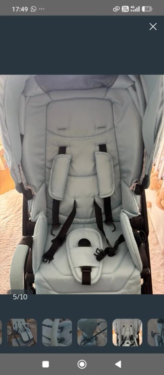 Silla de paseo bebé color azul claro adababy sol