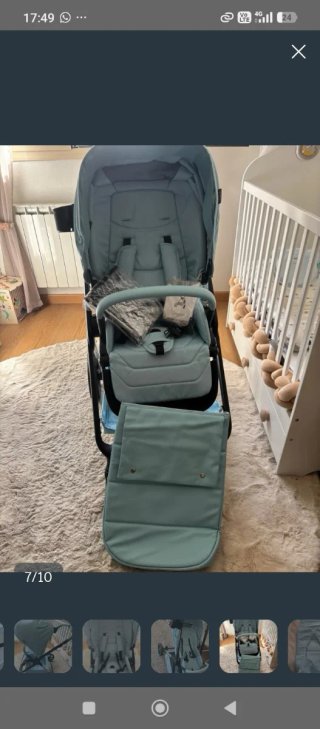 Silla de paseo bebé color azul claro adababy sol