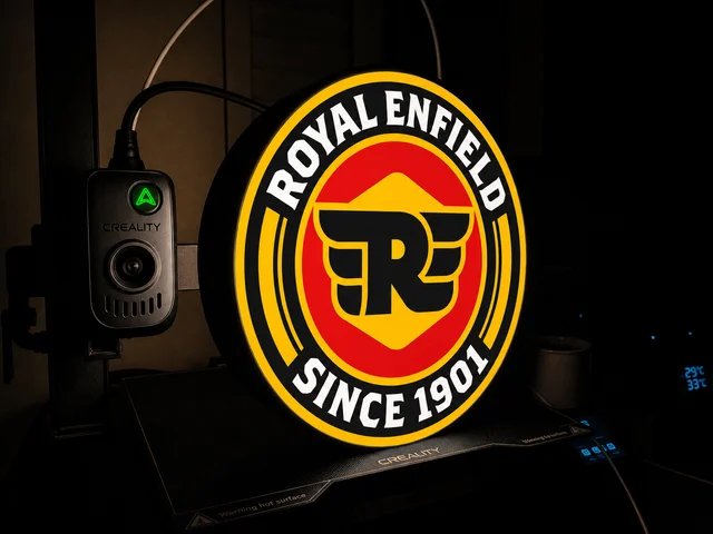 Cartel Luminoso Royal Enfield