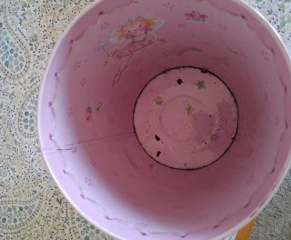 Papelera infantil con diseño de hadas