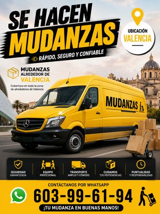 ¿Necesitas una mudanza en Valencia y alrededores?