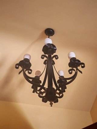 Lámpara de techo clásica 5 luces