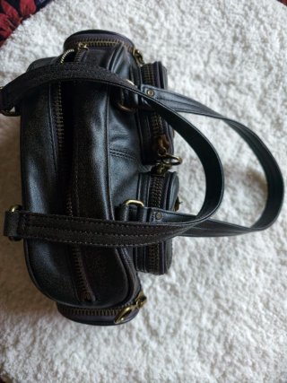 Bolso Zara marrón con bolsillos