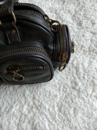 Bolso Zara marrón con bolsillos