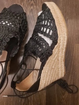 Cuñas Kanna Rafia Negras