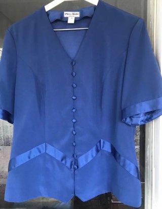 Traje de ceremonia azul 3 piezas