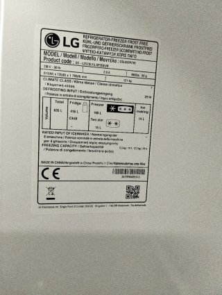 Nevera Americana marca LG No Frost