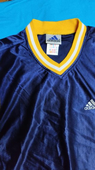 Maglietta Adidas Blu/Gialla Taglia M