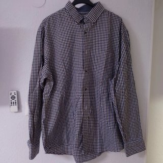 Camisa de cuadros hombre azul y blanco