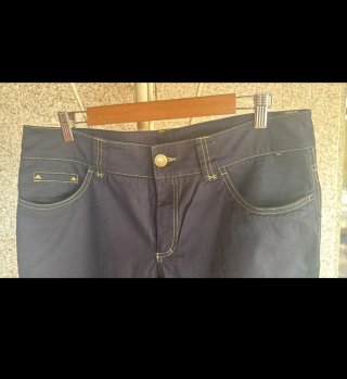 Pantalones Verano Talla 48 Azul